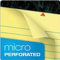 Notebooks & Pads | TOPS 63350 Docket 5 in. x 8 in. Ruled Perforated Pads - Narrow, Canary-Yellow (50 Sheets/Pad, 12 Pads/Pack) image number 2