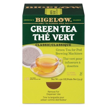 FOOD AND SNACKS | Bigelow RCB07906 1.90 oz. Green Tea Pods (18/Box)