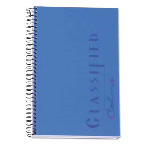 Notebooks & Pads | TOPS 73506 8.5 in. x 5.5 in. Sheets 1-Subject Narrow Rule Color Notebooks - Indigo Blue Cover image number 0