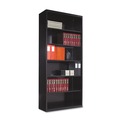 Office Filing Cabinets & Shelves | Tennsco B-78-BLK 34.5 in. x 13.5 in. x 78 in. Six-Shelf Metal Bookcase - Black image number 0