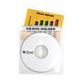 File Folders | C-Line 61988 Deluxe Individual CD/DVD Holders with 2-Disc Capacity - Clear/White (50/Boxes) image number 1