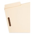 File Folders | Smead 19535 0.75 in. Expansion SuperTab 11-pt Manila Fastener Folders, 2 Fasteners - Legal Size/Manila (50/Box) image number 2