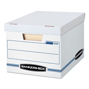 DESK ACCESSORIES AND OFFICE ORGANIZERS | Bankers Box 0070333 STOR/FILE 12 in. x 16.25 in. x 10.5 in. Basic-Duty Storage Boxes - White (20/Carton)