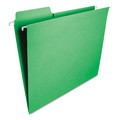 File Folders | Smead 64098 Letter Size 1/3-Cut Tabs FasTab Hanging Folders - Green (20/Box) image number 0