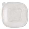 Food Trays, Containers, and Lids | World Centric BQLCS24 8.8 in. x 8.8 in. PLA Lids for Fiber Bowls - Clear (200/Carton) image number 0