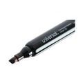 Permanent Markers | Universal UNV07054 Broad Chisel Tip Permanent Marker - Black (60/Pack) image number 3