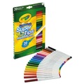 Washable Markers | Crayola 588106 Fine/Broad Bullet Tips Washable Super Tips Markers - Assorted Colors (20/Set) image number 2