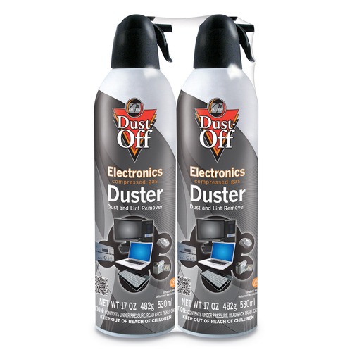 Office Accessories | Dust-Off DPSJMB2 17 oz. Can Disposable Compressed Air Duster (2/Pack) image number 0