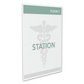 Office Presentation Supplies | Deflecto 588601 8.5 in. x 11 in. Insert Superior Image Cubicle Sign Holder - Clear image number 1