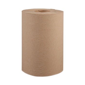 Windsoft WIN108 8 in. x 350 ft. 1-Ply Hardwound Roll Towels - Natural (12 Rolls/Carton)