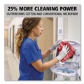 Cleaning Cloths | Rubbermaid Commercial FGQ62000RD00 HYGEN Microfiber 16 in. x 16 in. Cleaning Cloths - Red (12/Carton) image number 5