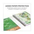 File Folders | Samsill 18937 3 Rings 1 in. Capacity 11 in. x 8.5 in. Earth's Choice Plant-Based Round Ring View Binder - White image number 5
