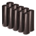  | Boardwalk X7658XKKR01 38 in. x 58 in. 60 gal. 1.6 mil Recycled Low-Density Polyethylene Can Liners - Black (100/Carton) image number 0
