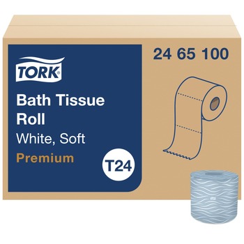 Tork 2465100 2-Ply Septic Safe Advanced Bath Tissue - White (80/Carton)