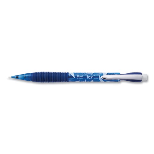 Just Launched | Pentel AL25TC .5mm ICY Mechanical Pencil - Trans Blue (1 Dozen) image number 0