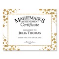 Copy & Printer Paper | Geographics 49951 Award Certificates, 8.5 x 11, White with Gold/White Star Border, 25/Pack image number 2
