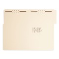 File Folders | Smead 19545 SuperTab 0.75 in. Expansion Reinforced Guide Height Fastener Folders - Manila/Legal Size (50/Box) image number 1