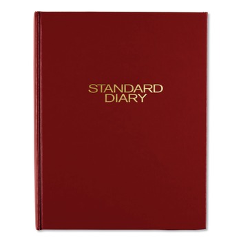AT-A-GLANCE SD37413 9.5 in. x 7.5 in. Standard 2026 Edition Medium/College Rule Daily Diary - Red Cover
