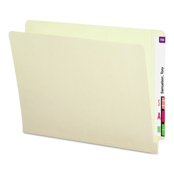 Smead 24210 Straight Tabs Letter Size 0.75 in. Expansion Shelf-Master Heavyweight End Tab Folders - Manila (50/Box)