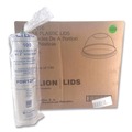 Food Trays, Containers, and Lids | Plastifar 18431 PET Lids, Fits 5 oz and 8 oz Sundae Cup, 100/Sleeve, 10/Sleeves/Carton image number 3