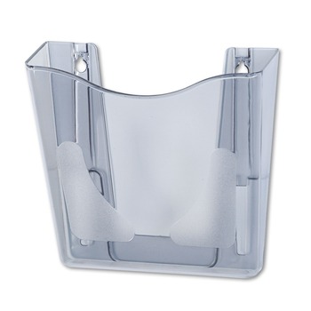 Deflecto 63002 Euro-Style DocuPocket 10.25 in. x 4 in. x 10 in. A4/Legal/Letter/Magazine/Portfolio Size Portrait Wall File - Smoke