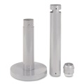 Smoking Receptacles | Rubbermaid Commercial FGR1SM 4 in. x 41 in. 0.9 gal. Round Steel Smoker's Pole - Silver image number 1