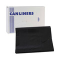 Trash & Waste Bins | Boardwalk H7658WKK 60 Gallon 1.7 mil 38 in. x 58 in. Flat Pack Linear Low Density Industrial Can Liners - Black (100/Carton) image number 1