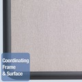  | Quartet 7694G 48 in. x 36 in.Contour Fabric Bulletin Board - Gray/Black image number 5