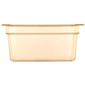 Food Trays, Containers, and Lids | Carlisle 10422B13 10.38 in. x 12.75 in. x 6 in. 8.7 qt StorPlus High Heat Plastic Food Pan - Amber image number 2