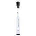 Washable Markers | Universal UNV43681 Medium Bullet Tip Dry Erase Marker - Black (1 Dozen) image number 3