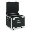 Office Filing Cabinets & Shelves | Vaultz VZ01270 17.5 in. x 15.5 in. x 14.5 in. Locking Mobile Letter/Legal File Chest - Black/Chrome image number 0