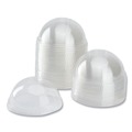 Cups and Lids | Karat C-KDL626-NH 12 oz. to 24 oz. Cold Cup No Hole Dome PET Plastic Lids - Clear (1000/Carton) image number 3