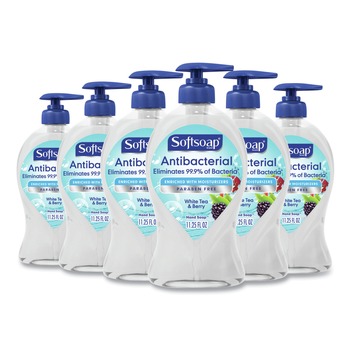  | Softsoap US03574A 11.25 oz. Pump Bottle Antibacterial Hand Soap - White Tea and Berry Fusion Scent (6/Carton)