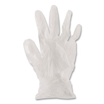 Boardwalk BWK365XLBX General Purpose Latex-Free Vinyl Gloves - Extra Large, Clear (100-Piece/Box)