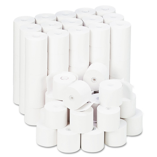 Copy & Printer Paper | Universal UNV22200 2.25 in. x 165 ft. 0.5 in. Core Impact and Inkjet Print Bond Paper Rolls - White (100/Carton) image number 0