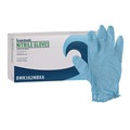 Disposable Gloves | Boardwalk 382MCTA 5 mil 9.5 in. Long Powder-Free Disposable Examination Nitrile Gloves - Medium, Blue (100/Box, 10 Boxes/Carton) image number 2