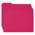 Just Launched | Smead 12743 1/3-Cut Tabs Assorted Letter Size 0.75 in. Expansion Colored File Folders - Red (100/Box) image number 2