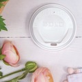 Cups and Lids | SOLO LGXW2-0007 The Gourmet Lid Hot Cup Lids for Trophy Plus, Fits 12 oz to 20 oz - White (1,500/Carton) image number 5