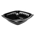 Bowls and Plates | Dart B32SB PresentaBowls Pro 8.5 in. x 8.5 in. x 2 in. 32 oz. Plastic Square Bowls - Black (4/Carton) image number 3