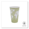 Cups and Lids | Eco-Products EP-BHC16-WAPK 16 oz. World Art Renewable and Compostable Paper Hot Cups - Moss (50/Pack) image number 4