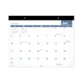 Notebooks & Pads | AT-A-GLANCE SKLPAY32 12 Month (July to June): 2024 to 2025 21.75 in. x 17 in. Academic Large Print Desk Pad - White/Blue Sheets image number 2