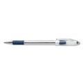 Pens | Pentel BK91-C 1 mm R.S.V.P. Ballpoint Pen - Medium/Blue Ink/Clear/Blue Barrel (1-Dozen) image number 1