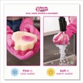 Sponges & Scrubbers | The Pink Stuff RST823773CT Sqeezy 4 in. x 5.3 in. Dual Scrubber/Sponge - Pink (12/Carton) image number 4