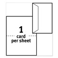 Envelopes & Mailers | Avery 08316 85 lbs. 5.5 in. x 8.5 in. Half-Fold Greeting Cards with Matching Envelopes for Inkjet Printers - Matte White (1 Card/Sheet, 30 Sheets/Box) image number 4