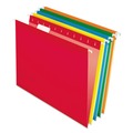 Just Launched | Pendaflex 04152 1/5 ASST 1/5-Cut Tabs Colored Reinforced Hanging Letter Folders - Assorted Bright File Folder Colors (25/Box) image number 0