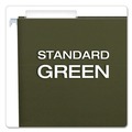 File Folders | Pendaflex 81601 1/3-Cut Tabs Letter Size Hanging Folders - Standard Green (25/Box) image number 1