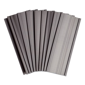 U Brands 5160U00-15 6 x 2 Magnetic Card Holders - Black (10/Pack)