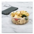 Food Service | SOLO DM8R-0090 Bare Eco-Forward 4.6 in. Diameter x 1.8 in. h 8 oz ProPlanet Seal Plastic RPET Deli Containers - Clear (500/Carton) image number 5