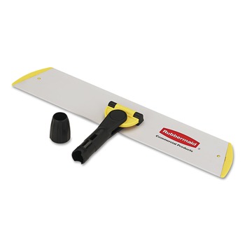 Rubbermaid Commercial HYGEN FGQ56000YL00 HYGEN 17 in. Quick Connect Single-Sided Aluminum Wet/Dry Mop Frame - Yellow