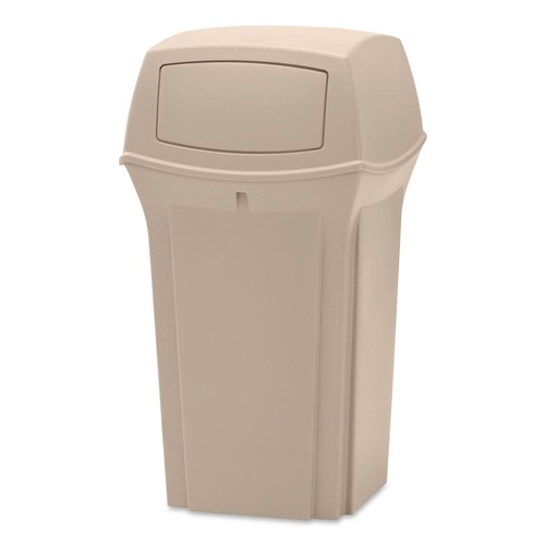 Trash & Waste Bins | Rubbermaid Commercial FG843088BEIG Ranger 35-Gallon Fire-Safe Structural Foam Container - Beige image number 0